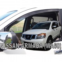 Ανεμοθραυστες αυτοκινητου - NISSAN ARMADA WA60 5D 2004-2016 ΖΕΥΓΑΡΙ ΑΝΕΜΟΘΡΑΥΣΤΕΣ ΑΠΟ ΕΥΚΑΜΠΤΟ ΦΙΜΕ ΠΛΑΣΤΙΚΟ HEKO - 2 ΤΕΜ. Nissan