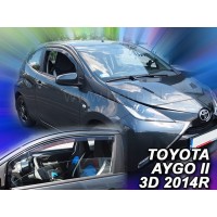 Ανεμοθραυστες αυτοκινητου - TOYOTA AYGO 3D 2014+   ΖΕΥΓΑΡΙ ΑΝΕΜΟΘΡΑΥΣΤΕΣ ΑΥΤΟΚΙΝΗΤΟΥ ΑΠΟ ΕΥΚΑΜΠΤΟ ΦΙΜΕ ΠΛΑΣΤΙΚΟ HEKO - 2 ΤΕΜ. Toyota