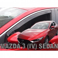 Ανεμοθραυστες αυτοκινητου - MAZDA 3 4D 2019+  ΖΕΥΓΑΡΙ ΑΝΕΜΟΘΡΑΥΣΤΕΣ ΑΠΟ ΕΥΚΑΜΠΤΟ ΦΙΜΕ ΠΛΑΣΤΙΚΟ HEKO - 2 ΤΕΜ. Mazda