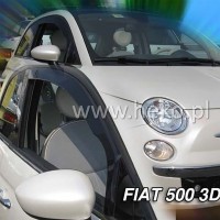 Ανεμοθραυστες αυτοκινητου - FIAT 500 3D 2007+ ΖΕΥΓΑΡΙ ΑΝΕΜΟΘΡΑΥΣΤΕΣ ΑΠΟ ΕΥΚΑΜΠΤΟ ΦΙΜΕ ΠΛΑΣΤΙΚΟ HEKO - 2 ΤΕΜ. Fiat