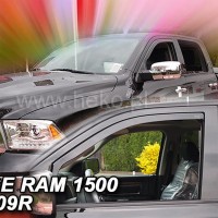 Ανεμοθραυστες αυτοκινητου - DODGE RAM 1500 IV 4D 2009+ ΖΕΥΓΑΡΙ ΑΝΕΜΟΘΡΑΥΣΤΕΣ ΑΠΟ ΕΥΚΑΜΠΤΟ ΦΙΜΕ ΠΛΑΣΤΙΚΟ HEKO - 2 ΤΕΜ. Dodge