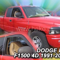 Ανεμοθραυστες αυτοκινητου - DODGE RAM 1500 4D 1991-2002 ΖΕΥΓΑΡΙ ΑΝΕΜΟΘΡΑΥΣΤΕΣ ΑΠΟ ΕΥΚΑΜΠΤΟ ΦΙΜΕ ΠΛΑΣΤΙΚΟ HEKO - 2 ΤΕΜ. Dodge