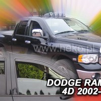 Ανεμοθραυστες αυτοκινητου - DODGE RAM 1500 4D 2002-2008 ΖΕΥΓΑΡΙ ΑΝΕΜΟΘΡΑΥΣΤΕΣ ΑΠΟ ΕΥΚΑΜΠΤΟ ΦΙΜΕ ΠΛΑΣΤΙΚΟ HEKO - 2 ΤΕΜ. Dodge